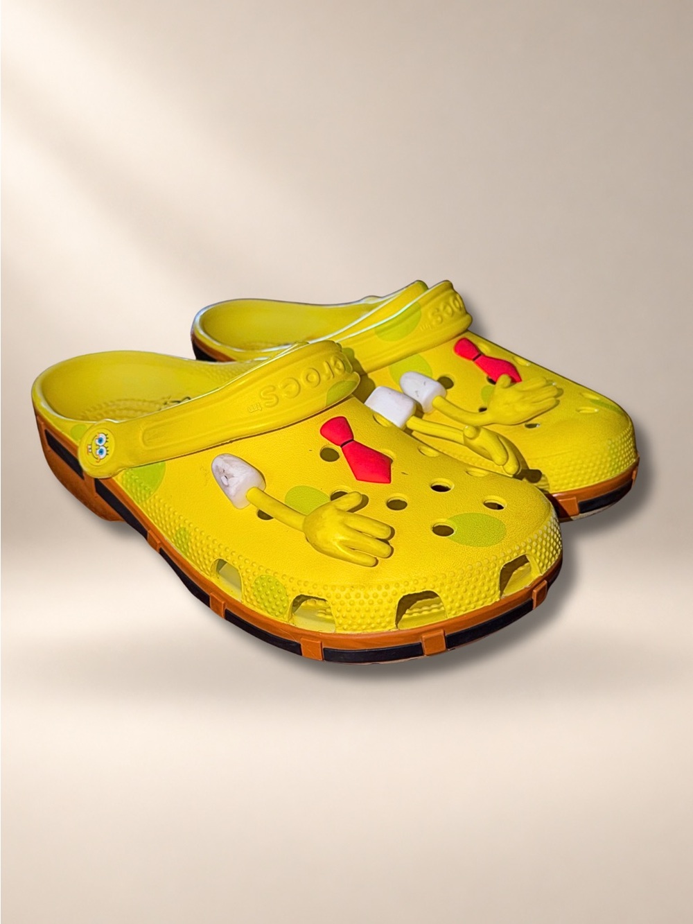 Crocs x SpongeBob SquarePants Classic Clog M6 W8 Banana Yellow 209824-7HD